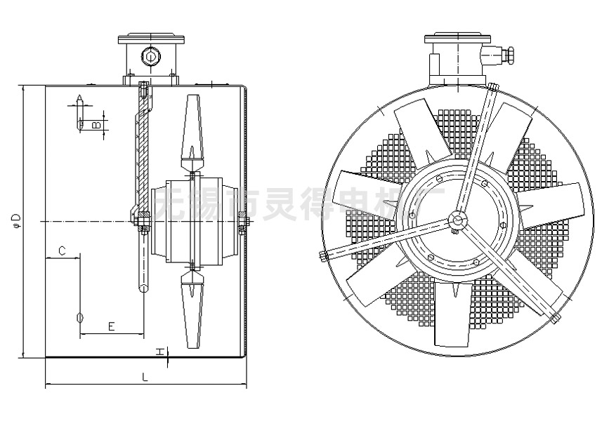 GB系列變頻電機用防爆型冷卻通風(fēng)機